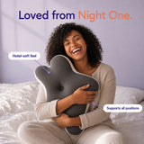 Loved from night one - happy Numa sleeper hugging her pillow
