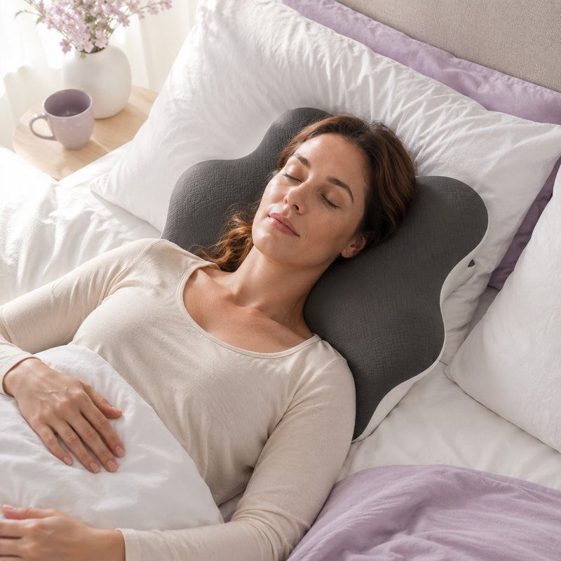 Back sleeper cradled by the center dimple